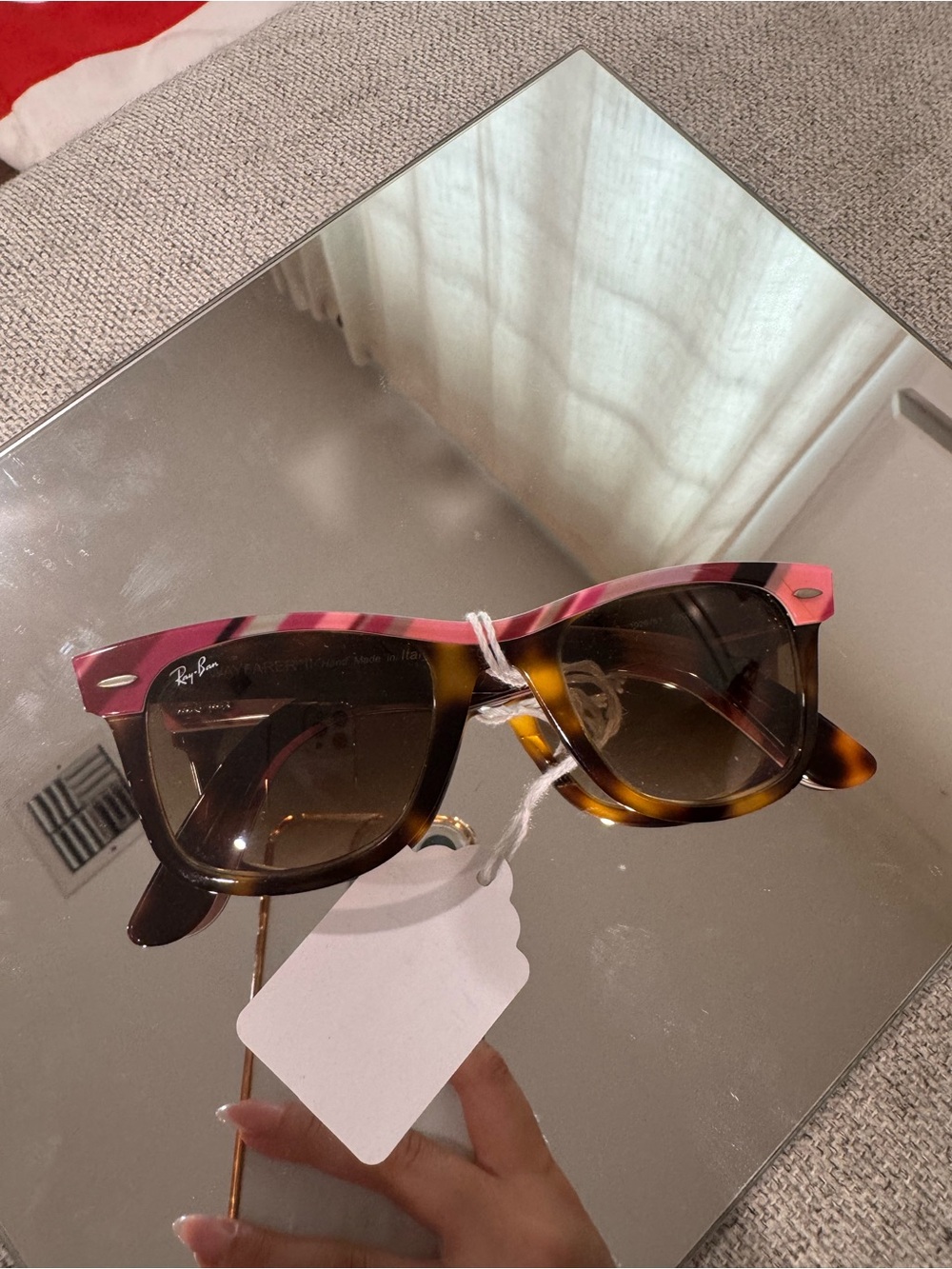 Ray-Ban Kids Tortoise Frame with Pink Accent Sunglasses